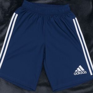 Adidas Men’s Navy Blue 3-Stripes Athletic Shorts Small